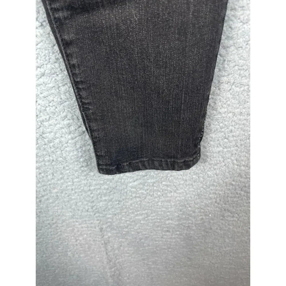 Seven 7 Jeans Stretchy Gems Pockets Size 10 Tapered Seven7 Black Rhinestone